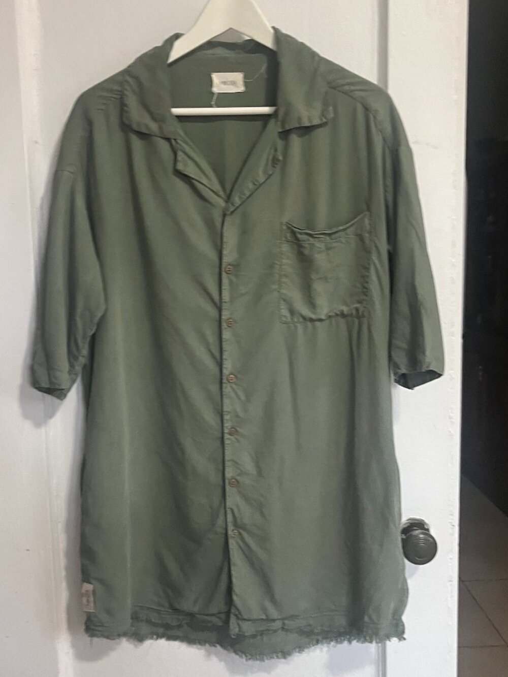 Mikuta Green/olive Shirt Dress - Size XS